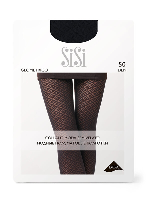 SiSi Колготки 569121 GEOMETRICO Cappuccino (Коричневый)