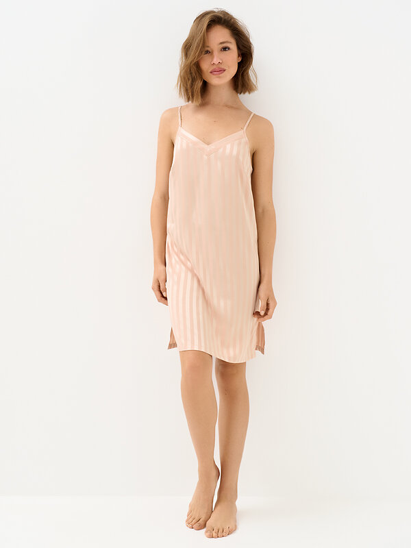 Omsa Сорочка 569170 OmD 0110D LINE Сорочка жен. (узк.бретели жаккард), PL Rosa Cenere (Розовый)