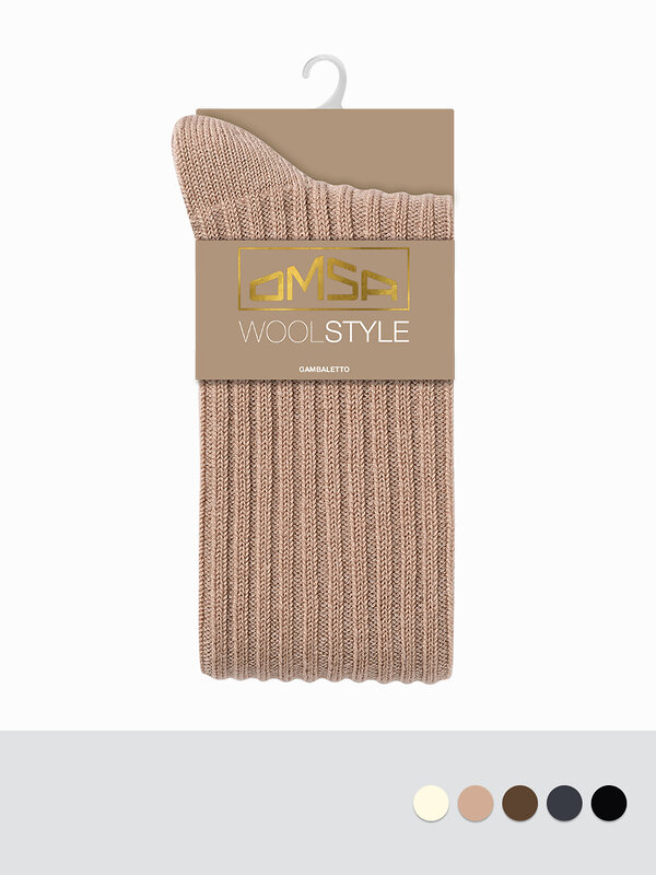 Omsa Гольфы 569174 GAMB. WOOL STYLE 200 (гольфы1 пара) Beige (Бежевый)