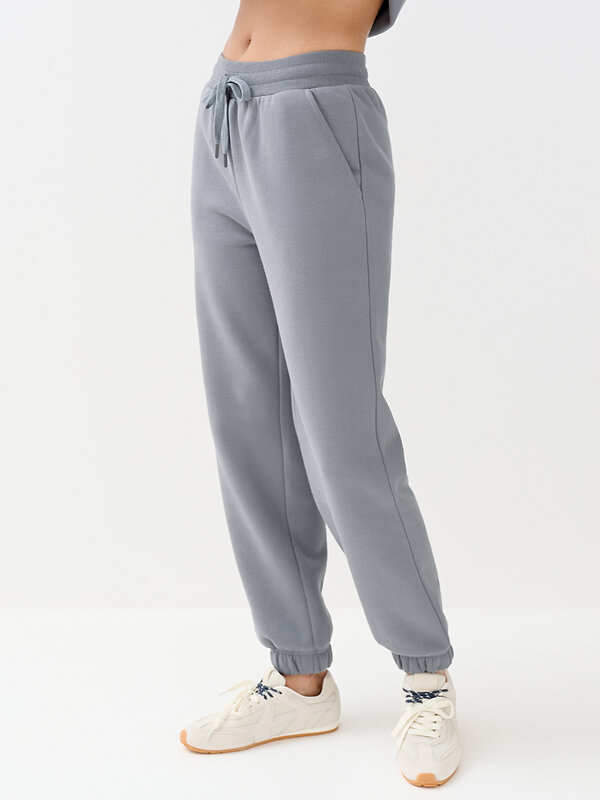 Omsa Брюки 569188 OmD 3235С Брюки джоггеры жен. утепленные, CO+PE Grigio (Серый)