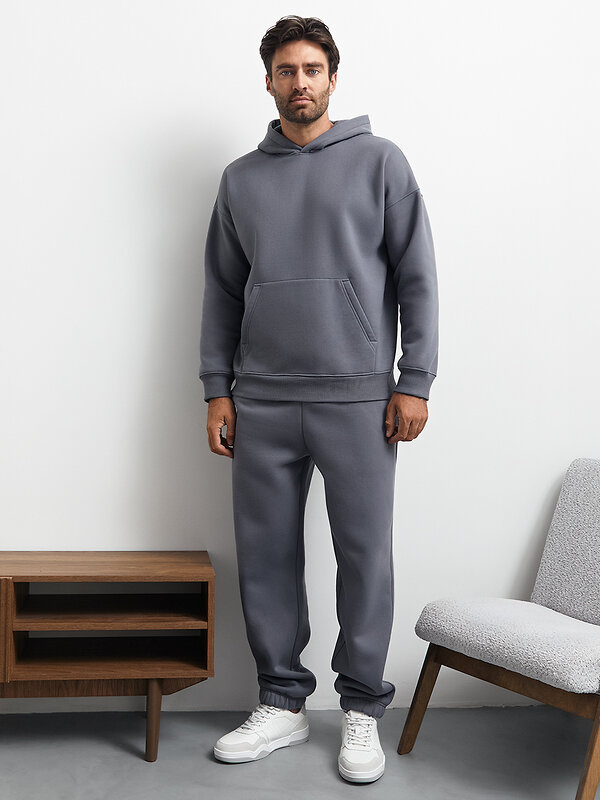 Omsa Брюки 569189 OmU 3235С Брюки джоггеры муж. утепленные, CO+PE Grigio (Серый)