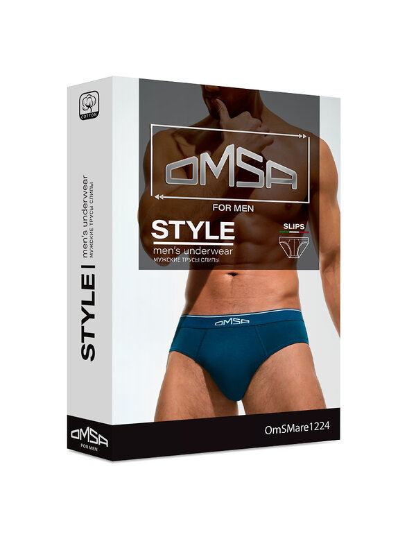 Omsa Трусы 569200 OmS_Mare_1224 Слипы с открытой резинкой, CO Acqua (Голубой)