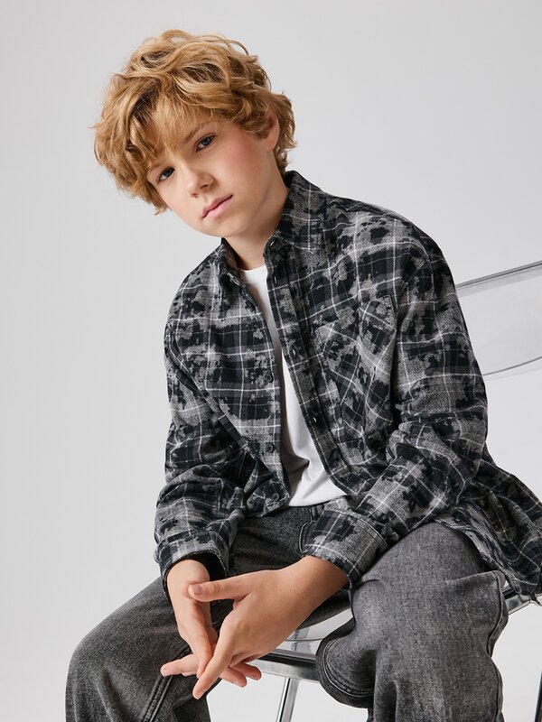 Acoola Сорочка 569261 20110280212 серая клетка