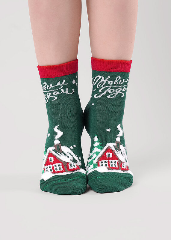 CLEVER Носки 569323 С4563 12-14,14-16 зелёный