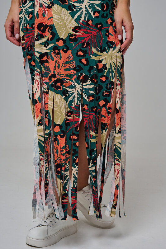 Натали Платье 569434 7480 листья на зеленом