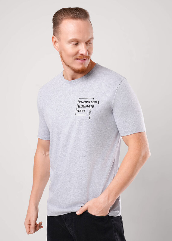 CLEVER Фуфайка 569451 600311/35ккп мел меланж серый