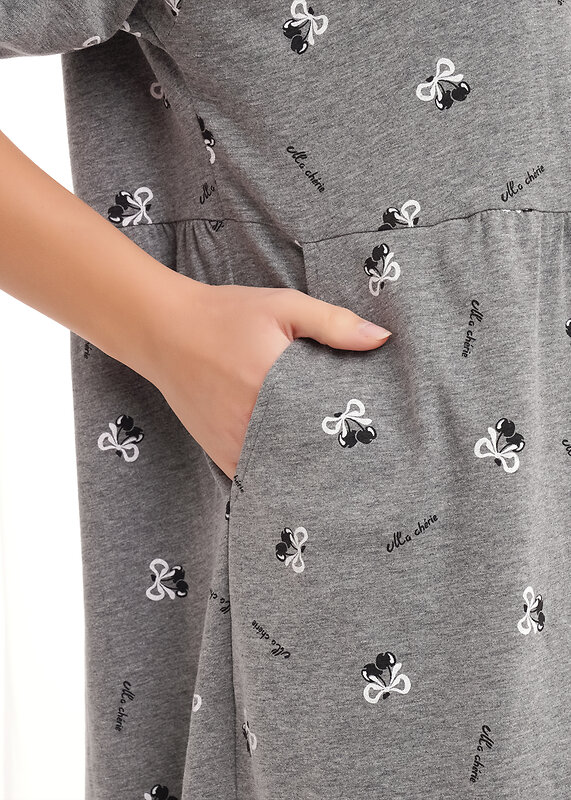 CLEVER Платье 569452 LDR26-1210/2 меланж т.серый/белый