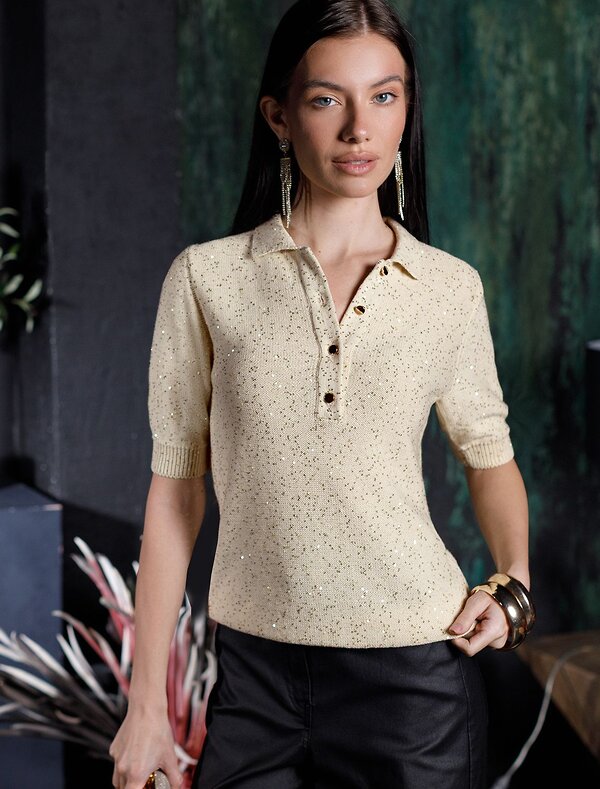 VILATTE Джемпер 569464 D39.365 бежевый