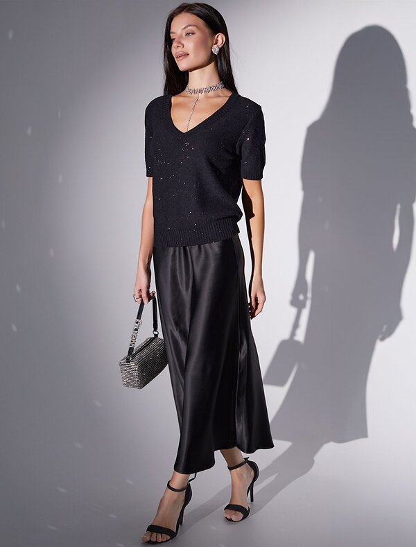 VILATTE Джемпер 569465 D39.371 черный