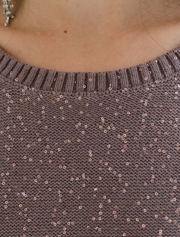 VILATTE Джемпер 569467 D39.367 кофейный