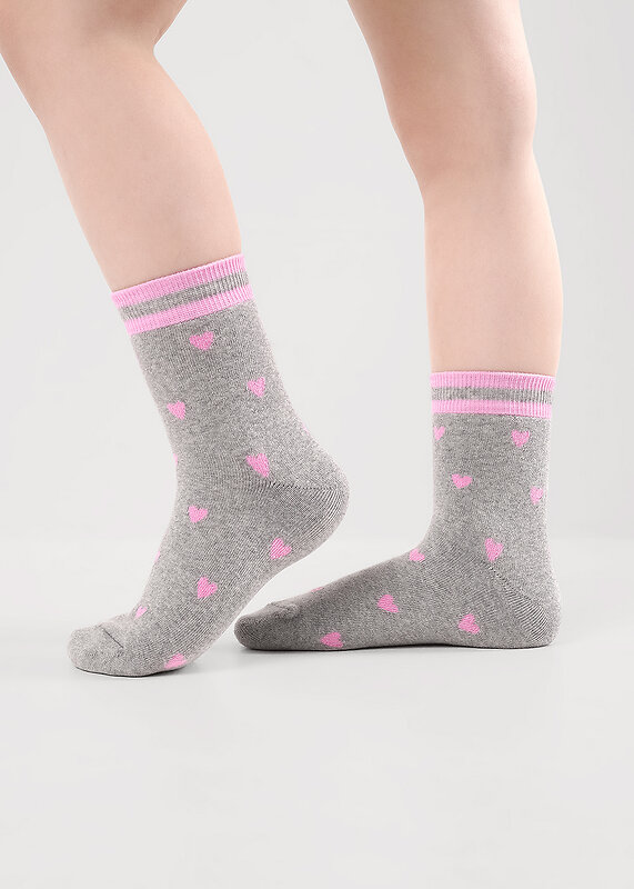 CLEVER Носки 569469 С247П 12-14,14-16 меланж розовый