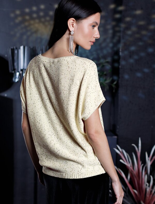 VILATTE Джемпер 569470 D39.367 бежевый