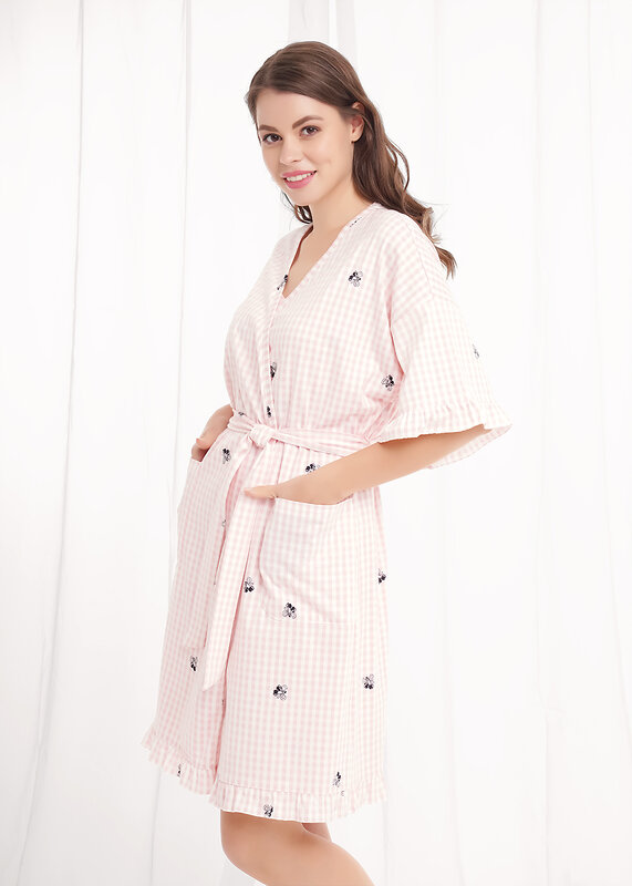 CLEVER Халат 569475 LX26-1210 белый/св.розовый