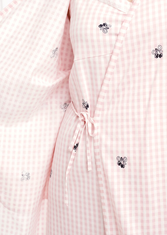 CLEVER Халат 569475 LX26-1210 белый/св.розовый