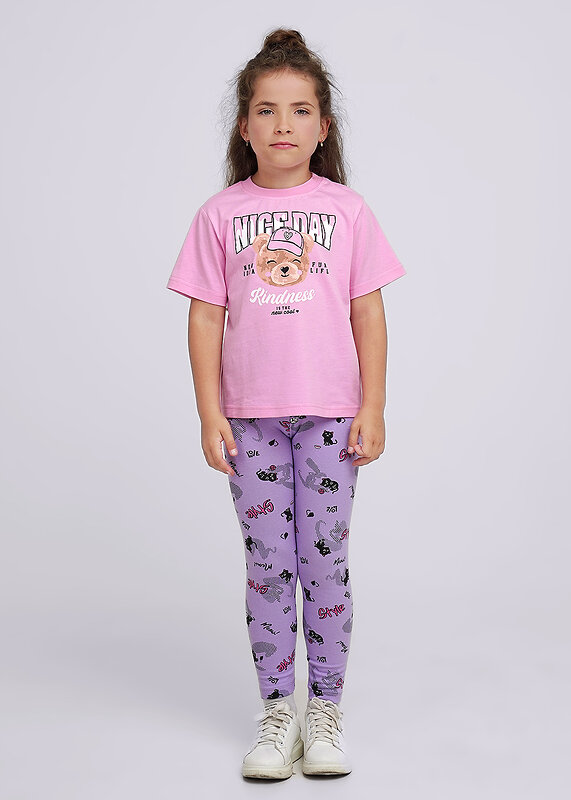 CLEVER Лосины 569523 903633гн. св.фиолетовый/чёрный