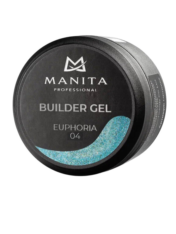 MANITA Гель моделирующий для ногтей с хлопьями юки / Builder Gel Euphoria №04, 15 мл 569585 28103 