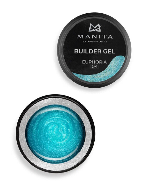 MANITA Гель моделирующий для ногтей с хлопьями юки / Builder Gel Euphoria №04, 15 мл 569585 28103 