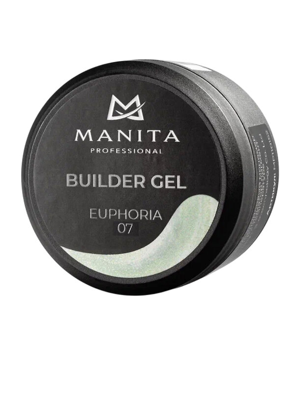 MANITA Гель моделирующий для ногтей с хлопьями юки / Builder Gel Euphoria №07, 15 мл 569588 28106 