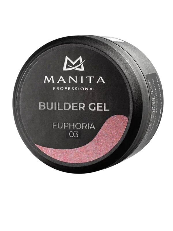MANITA Гель моделирующий для ногтей с хлопьями юки / Builder Gel Euphoria №03, 15 мл 569590 28102 