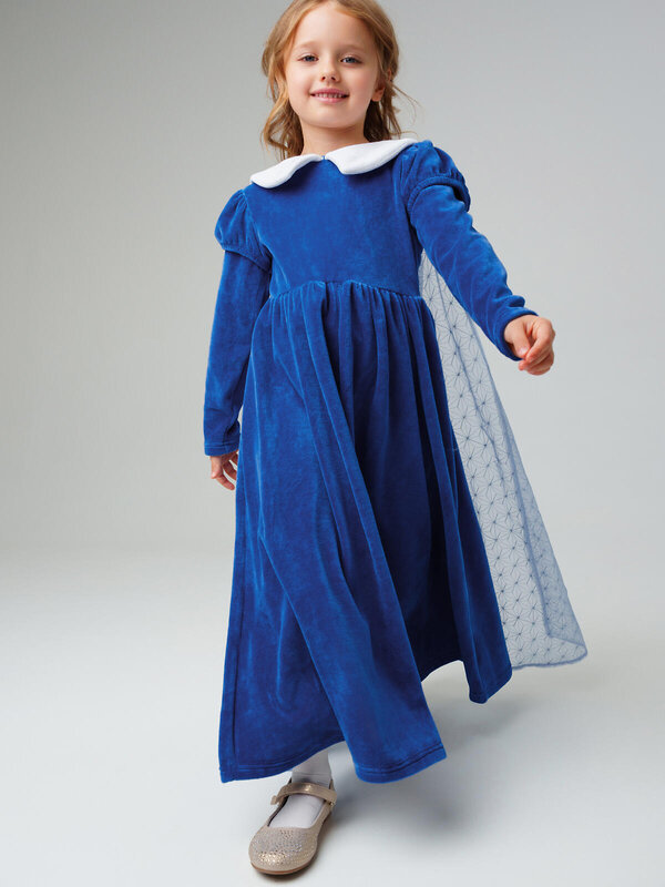 PLAYTODAY Платье 569656 42522016 тёмно-синий,белый