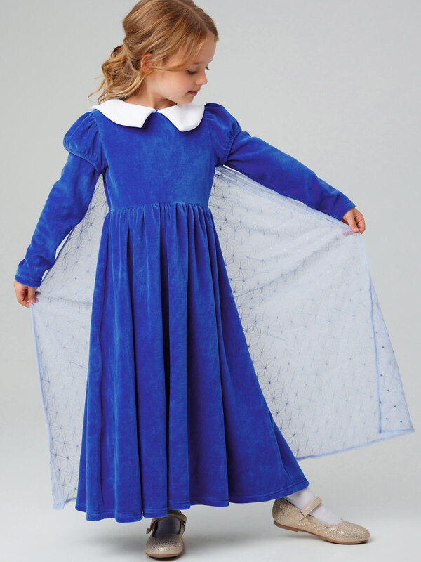 PLAYTODAY Платье 569656 42522016 тёмно-синий,белый