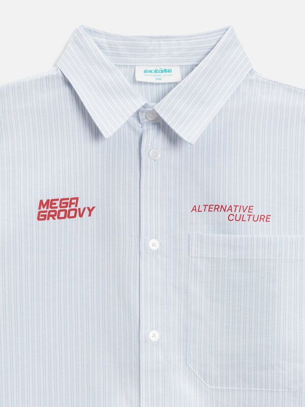 Acoola Сорочка 569723 20110280218 голубая полоска