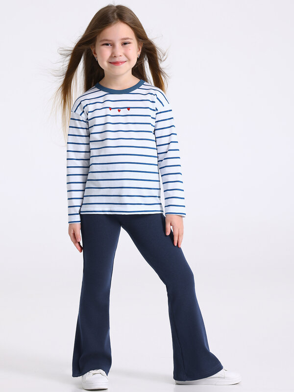 Апрель Комплект 569725 2ДЛБ5891023н полоска белый+синий