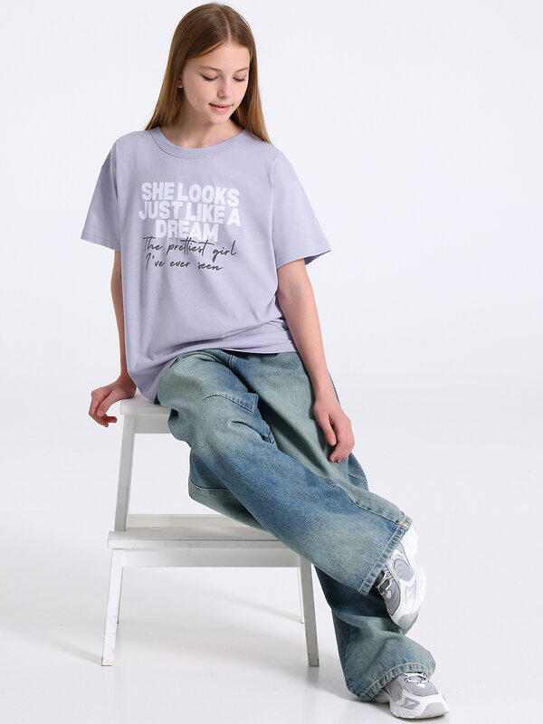 Апрель Футболка 569728 1ДДФК4437001 светло-сиреневый