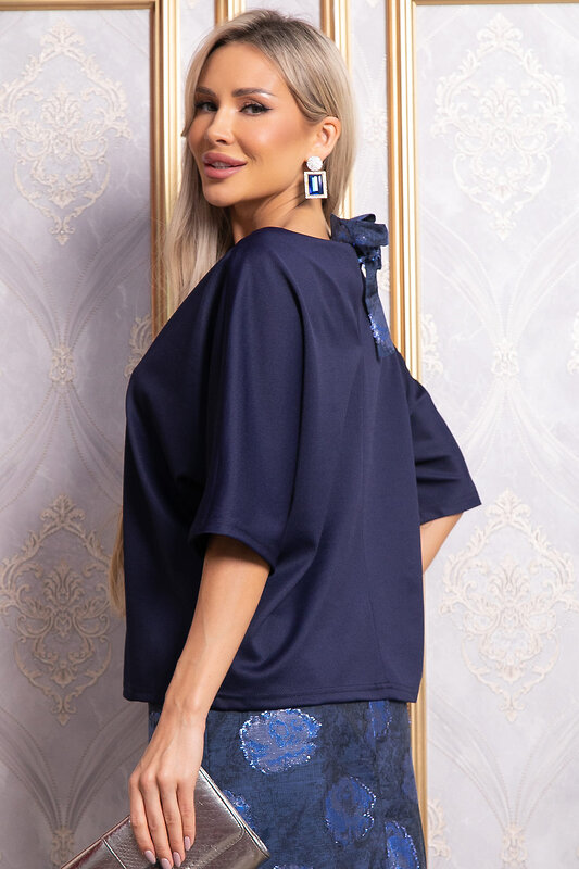 LT Collection Блуза 569783 Б14842-10М синий