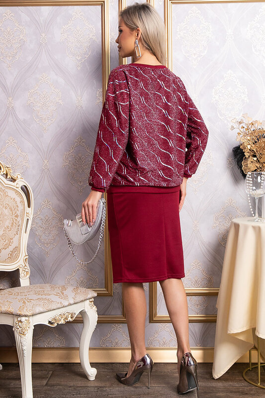 LT Collection Костюм 569787 К14835-10М бордовый