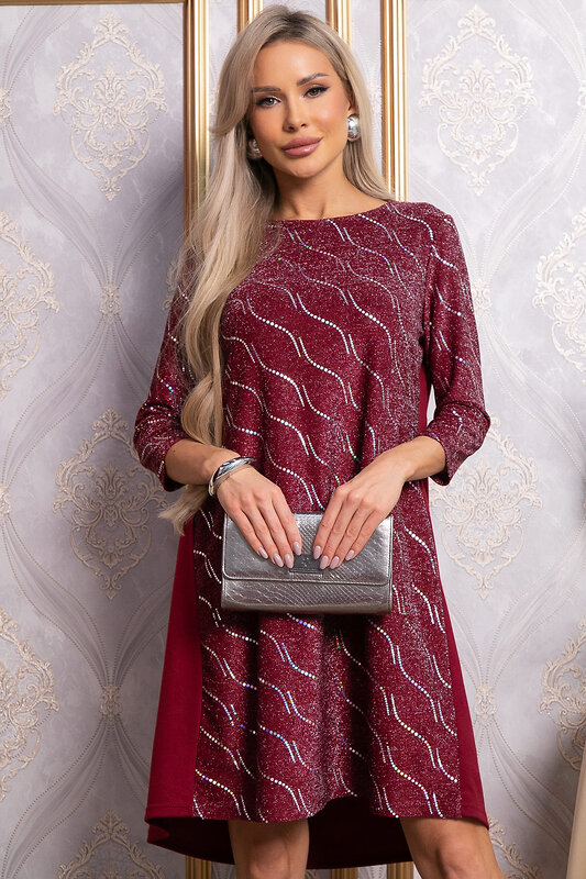 LT Collection Платье 569790 П14827-10М бордовый