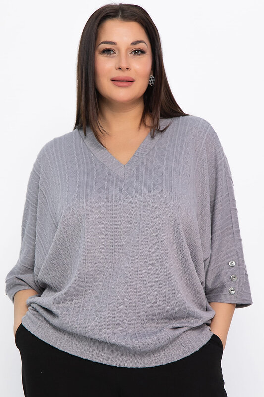 LT Collection Блуза 569795 Б14820-4М серый