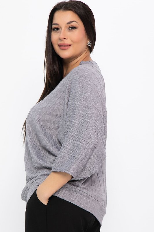 LT Collection Блуза 569795 Б14820-4М серый