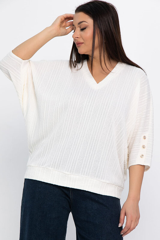 LT Collection Блуза 569796 Б14819-4М молочный