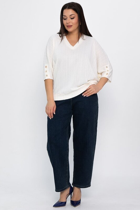 LT Collection Блуза 569796 Б14819-4М молочный