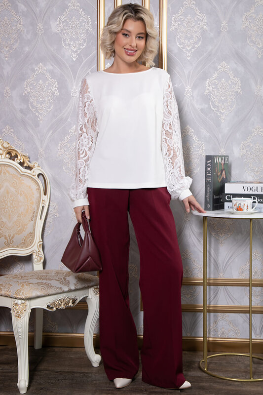 LT Collection Блуза 569802 Б14791-31М белый