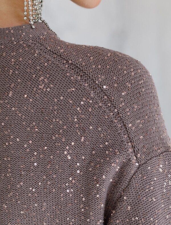 VILATTE Джемпер 569808 D39.363 кофейный