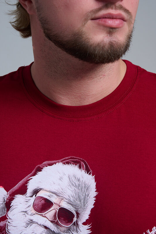 Натали Футболка 569812 8581 бордо+Д мороз с гитарой