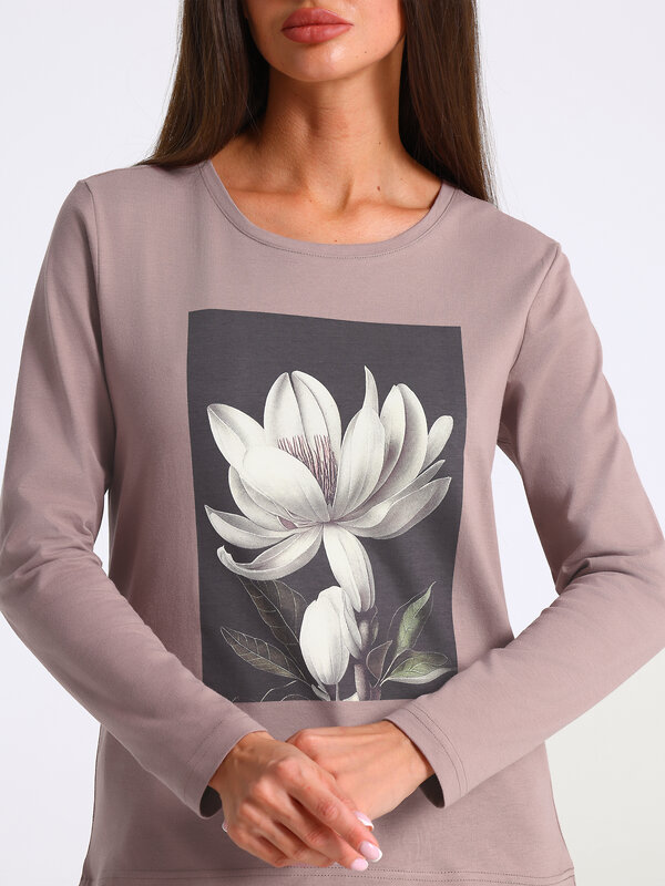 Апрель Лонгслив 569813 1ЖДЛД3870001 светло-коричневый