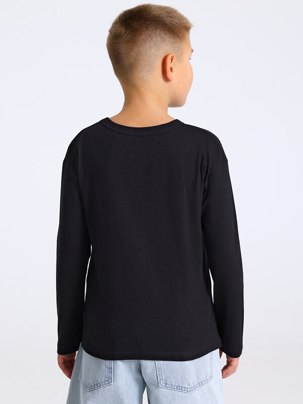 Апрель Лонгслив 569823 2ПДЛД5865001н черный+полоска белый+синий