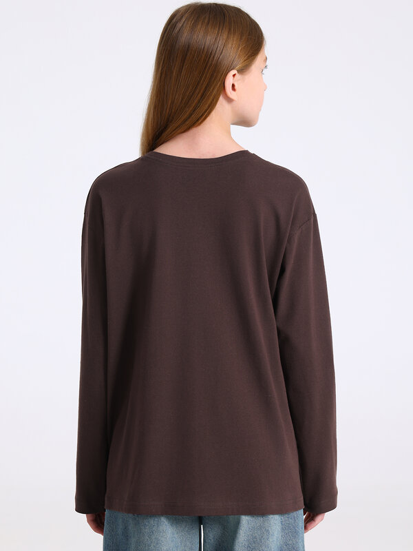 Апрель Лонгслив 569829 1ДДЛД4576001 темно-коричневый