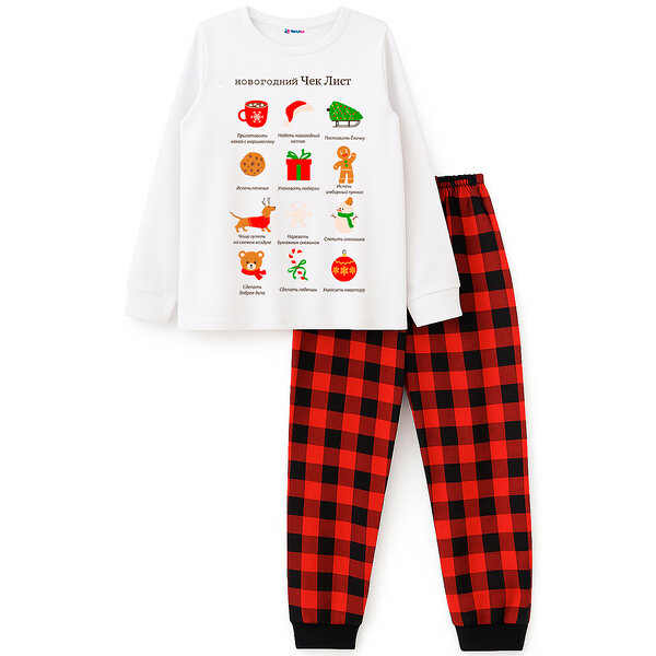 YOULALA Пижама 569848 0936103705 красный/белый