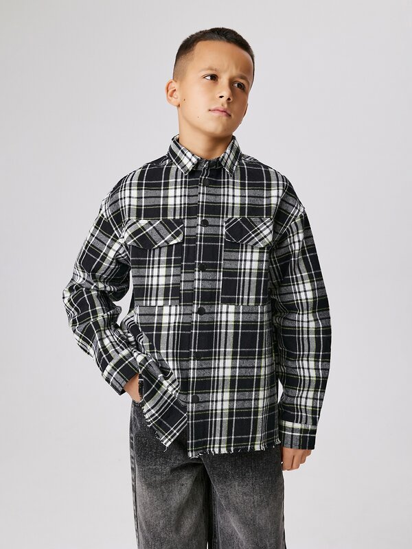 Acoola Куртка 569924 20110280215 черно-белая клетка