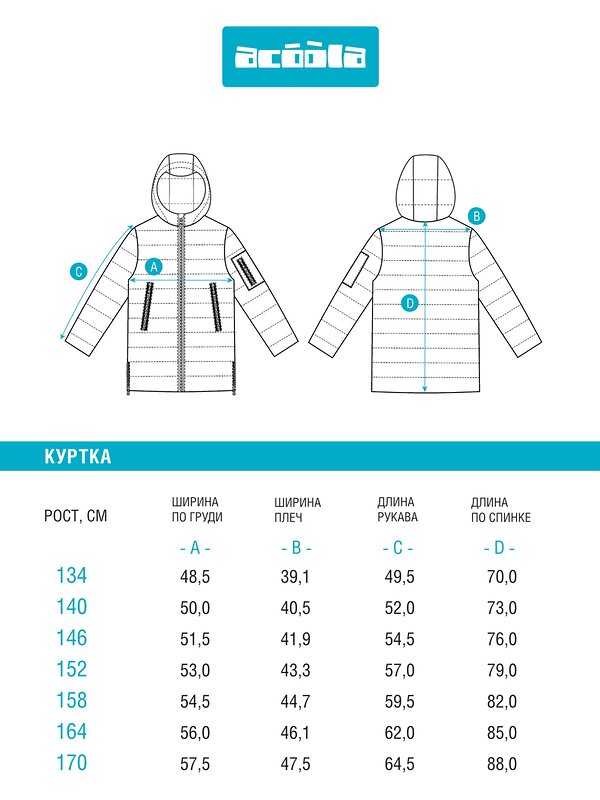 Acoola Куртка 569945 20110670006 изумрудный