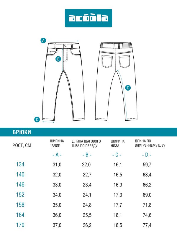 Acoola Брюки 569957 20110160438 темно-синий