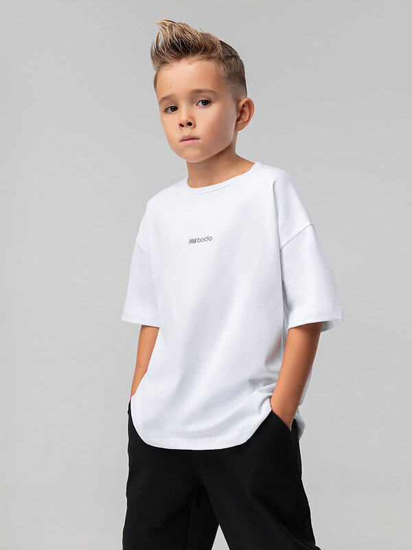 Bodo Футболка 569986 4-460MU белый (темно-серый)