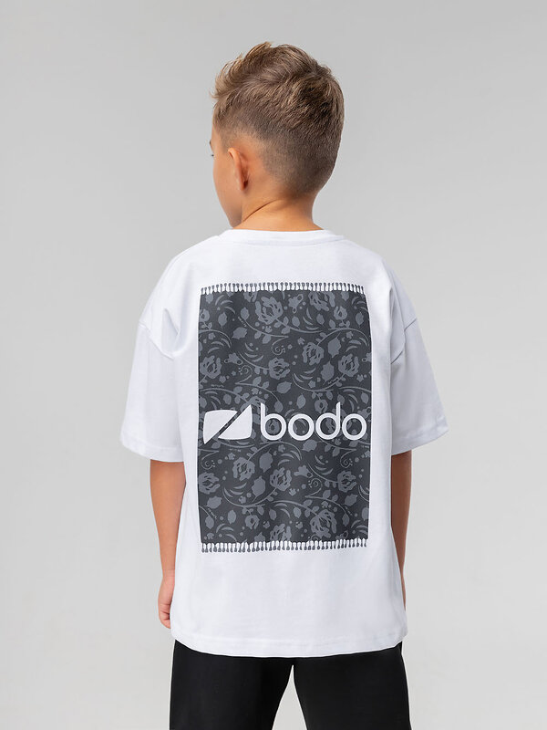 Bodo Футболка 569986 4-460MU белый (темно-серый)