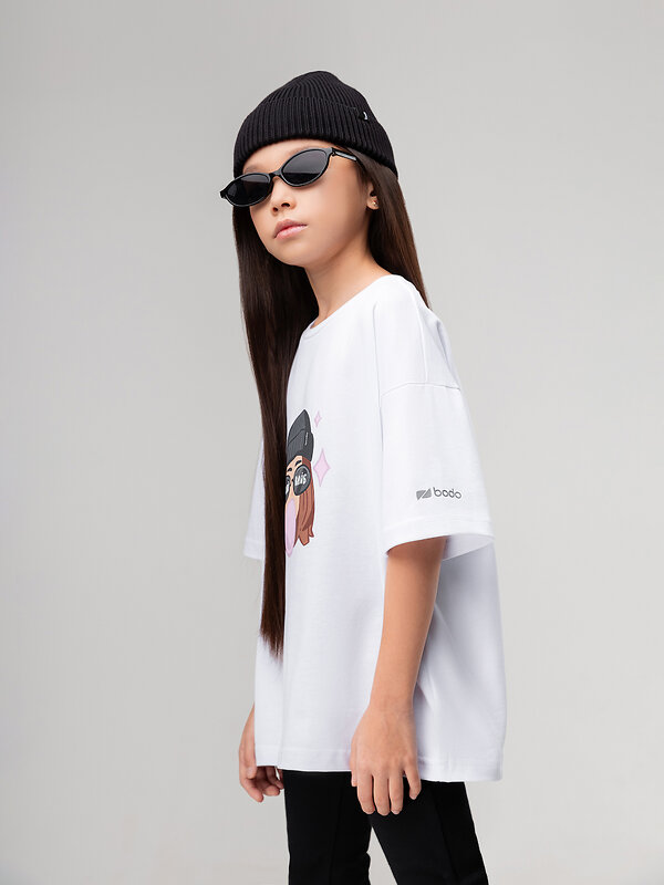 Bodo Футболка 569987 4-460MU белый (мультиколор)