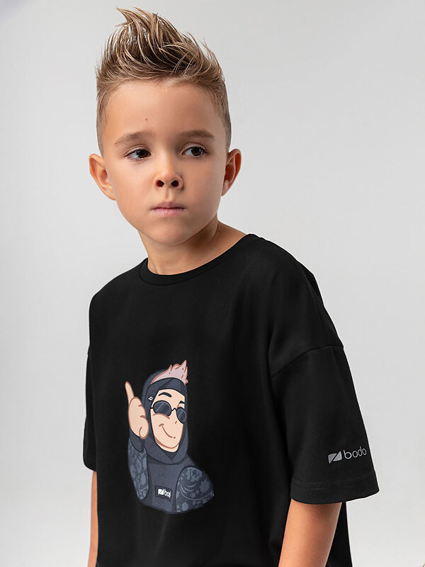 Bodo Футболка 569989 4-460MU черный (графит)