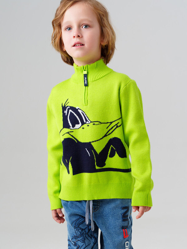 PLAYTODAY Свитер 570049 32532030 светло-зеленый,черный